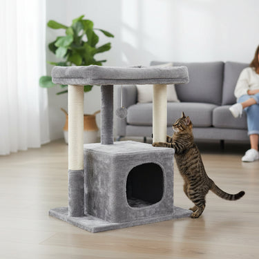 wooden cat tree