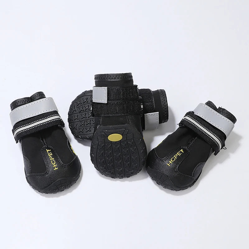 Reflective Dog Shoes Waterproof Anti Skid Winter Boots Husky