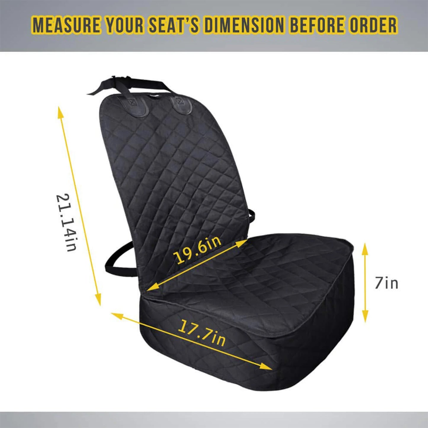 2 Pcs Waterproof Dog Front Seat Covers For Cars And SUV