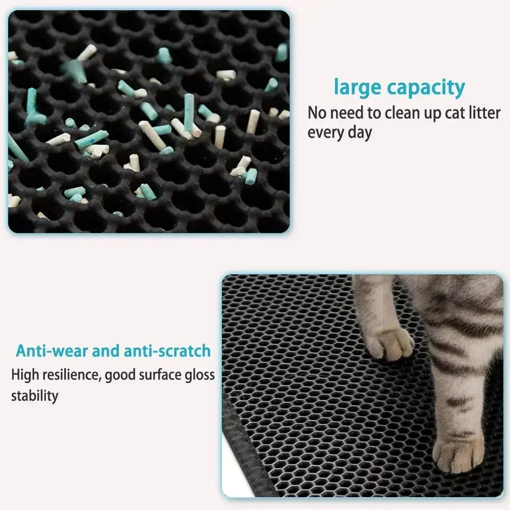 90x60 Cat Litter Mat Waterproof Double Layer Non Slip