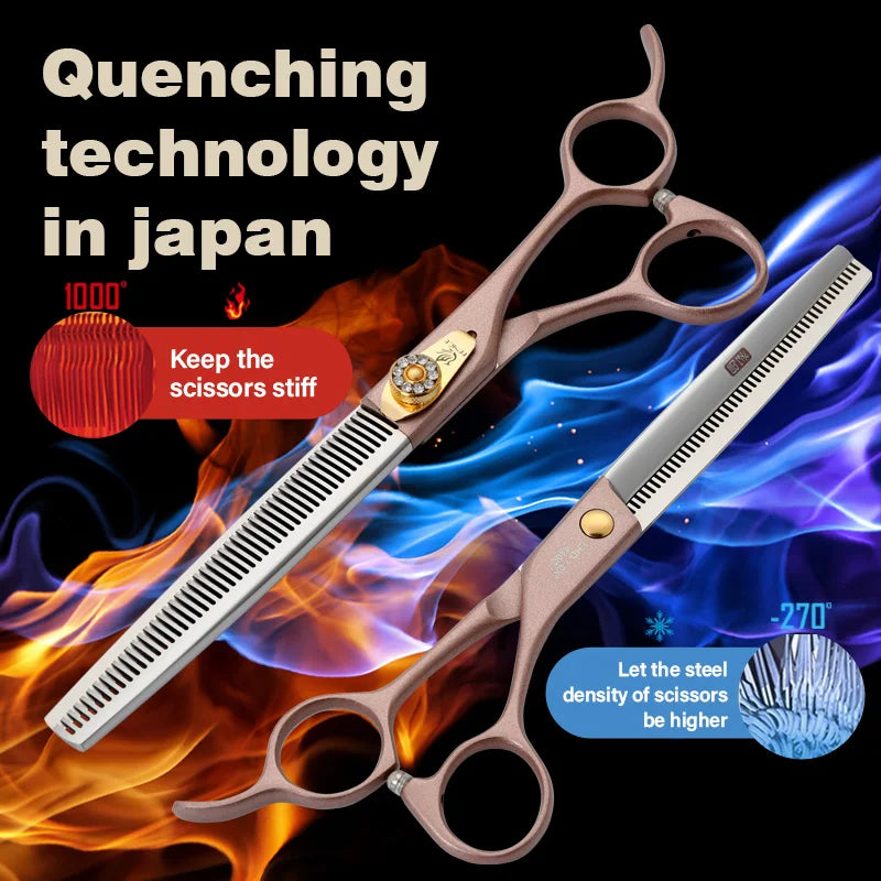 Fenice 7.5 Inch JP440C Pet Thinning Scissors 35 Percent